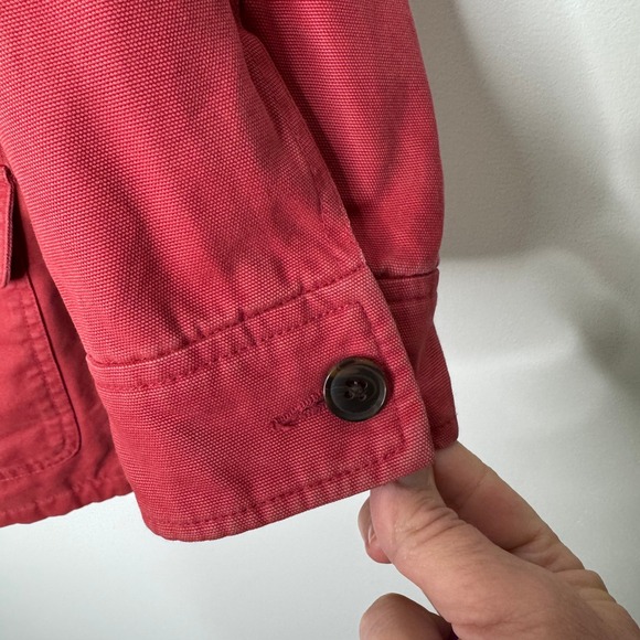 Lands' End Chore Barn Coat Flannel Lining Corduroy Collar/cuffs XL - Picture 4 of 13